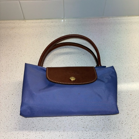 Longchamp Le Pliage L Handbag Purple - Picture 5 of 7